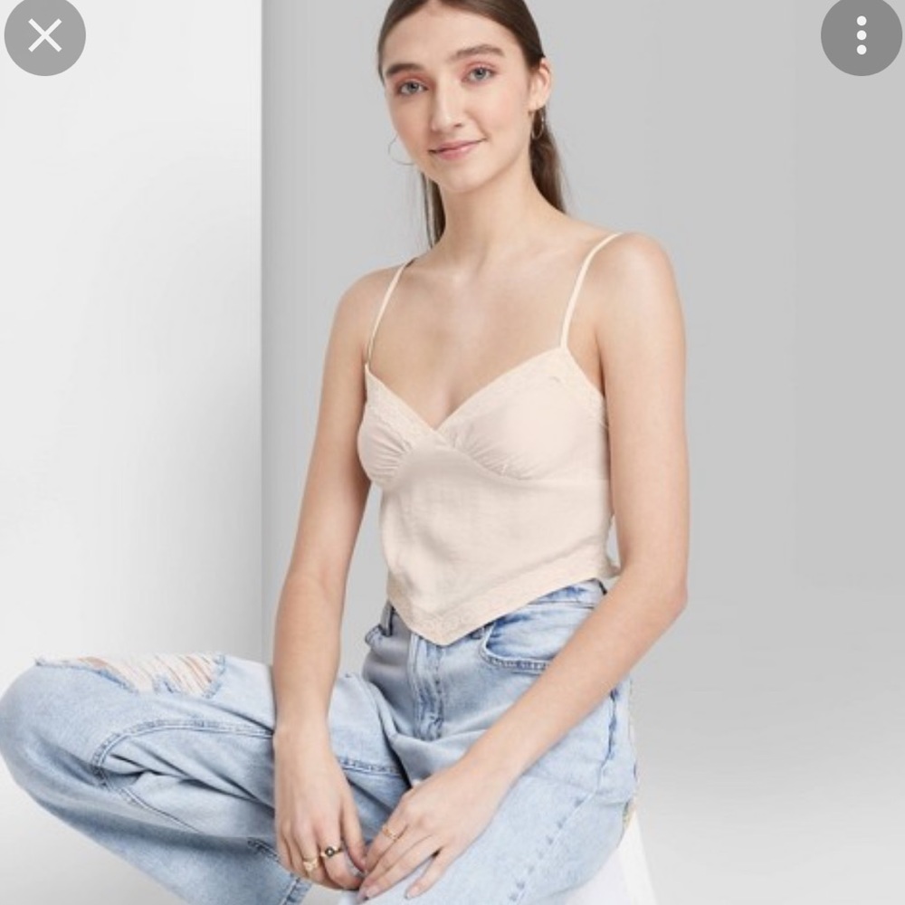 Wild Fable silky Lace Trim Camisole